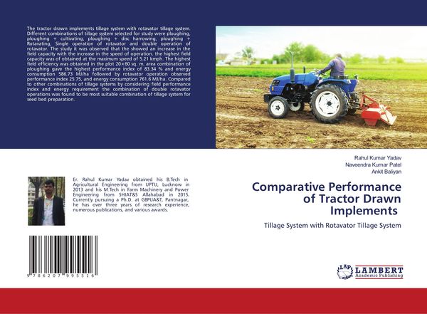 Produktbild: Comparative Performance of Tractor Drawn Implements