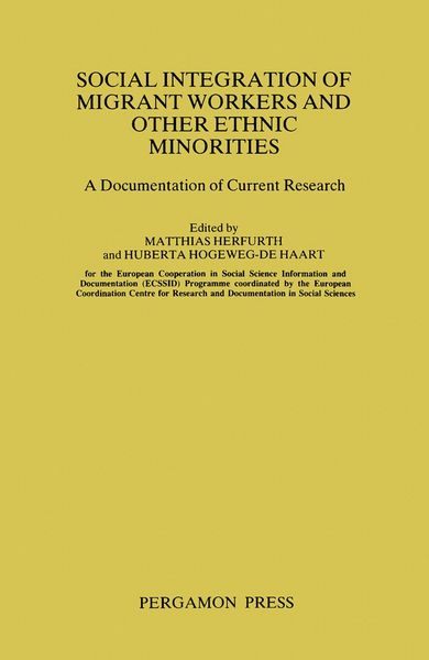 Produktbild: Social Integration of Migrant Workers and Other Ethnic Minorities