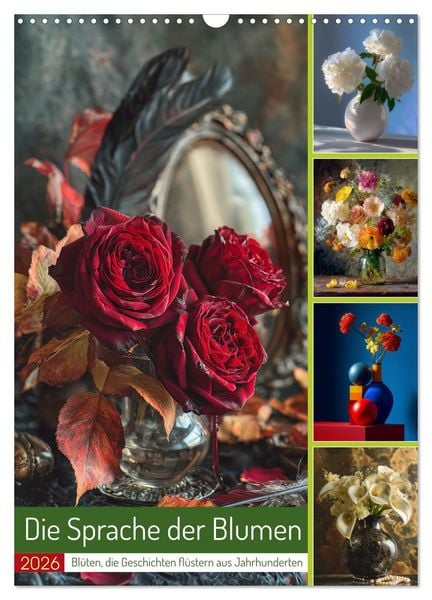 Produktbild: Die Sprache der Blumen (Wandkalender 2026 DIN A3 hoch), CALVENDO Monatskalender