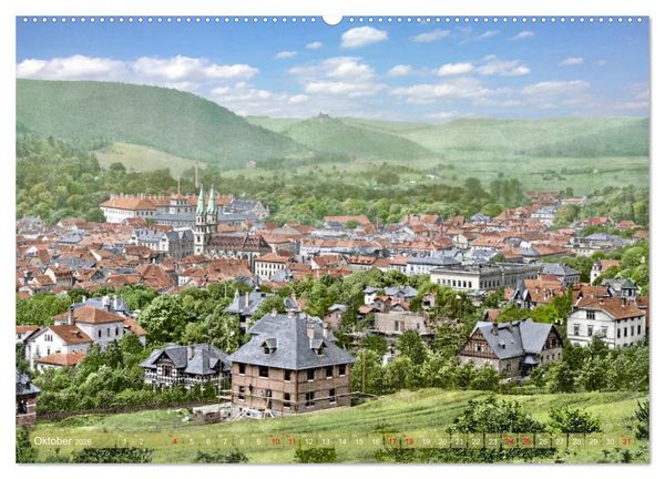 Produktbild: Th&uuml;ringen um das Jahr 1900 &ndash; Fotos neu restauriert und detailcoloriert. (Wandkalender 2026 DIN A2 quer), CALVENDO Monatskalender