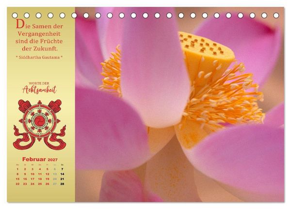 Produktbild: Wege der Achtsamkeit - In der Ruhe liegt die Kraft (Tischkalender 2027 DIN A5 quer), CALVENDO Monatskalender