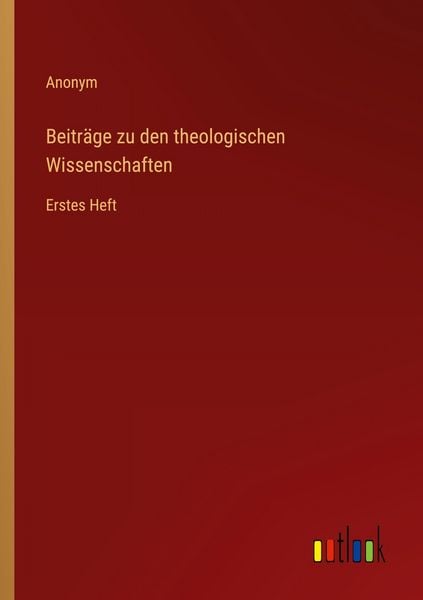 Produktbild: Beitr&auml;ge zu den theologischen Wissenschaften