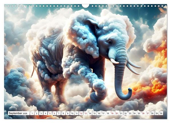 Produktbild: Wolkenkreaturen (Wandkalender 2026 DIN A3 quer), CALVENDO Monatskalender