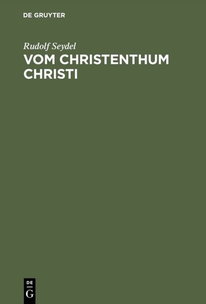 Produktbild: Vom Christenthum Christi