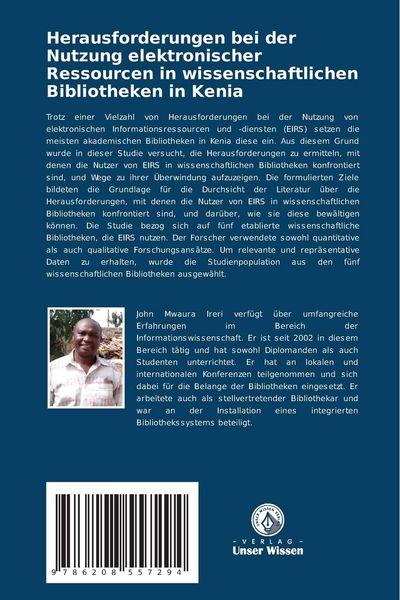 Produktbild: Herausforderungen bei der Nutzung elektronischer Ressourcen in wissenschaftlichen Bibliotheken in Kenia