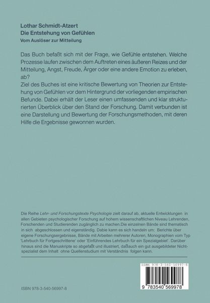Produktbild: Die Entstehung von Gef&uuml;hlen