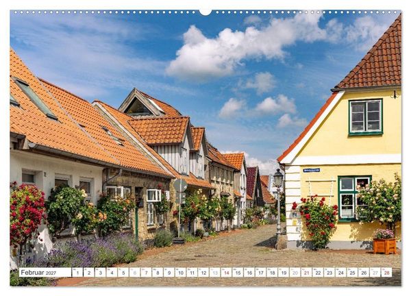 Produktbild: Deutschlands sch&ouml;nste Altst&auml;dte - Schleswig-Holstein (Wandkalender 2027 DIN A2 quer), CALVENDO Monatskalender