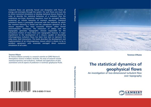 Produktbild: The statistical dynamics of geophysical flows
