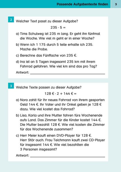 Produktbild: Klett Sicher ins Gymnasium Textaufgaben / Sachaufgaben 4. Klasse