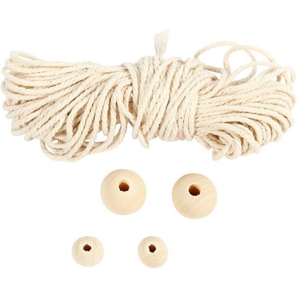 Produktbild: Creativ Company DIY Sets Macram&eacute; Mini Kreativ Set, Schneeflocke aus Makramee, H 10 cm, Kreativ Box