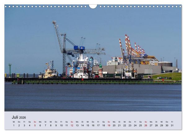 Produktbild: Bremerhaven. Die Seestadt an der Nordseek&uuml;ste (Wandkalender 2026 DIN A3 quer), CALVENDO Monatskalender