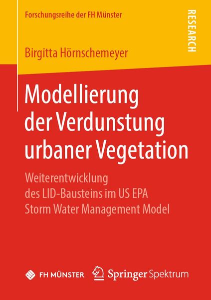 Produktbild: Modellierung der Verdunstung urbaner Vegetation