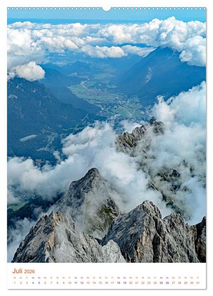 Produktbild: Gl&uuml;cksgef&uuml;hle auf dem Berg - Highlight Zugspitze (Wandkalender 2026 DIN A2 hoch), CALVENDO Monatskalender