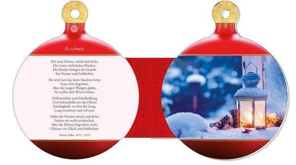 Produktbild: Weihnachtskugelbuch "Frohe Weihnachten"