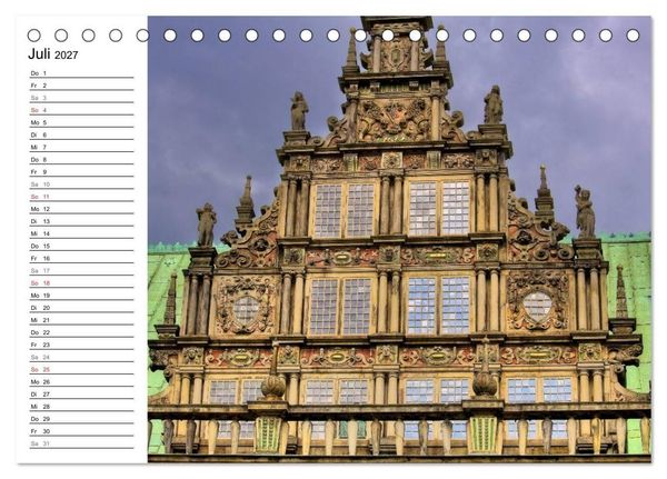 Produktbild: Bremen ganz nah (Tischkalender 2027 DIN A5 quer), CALVENDO Monatskalender