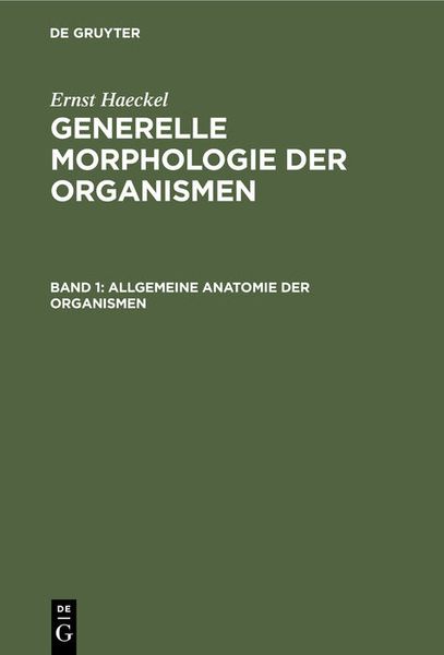 Produktbild: Allgemeine Anatomie der Organismen