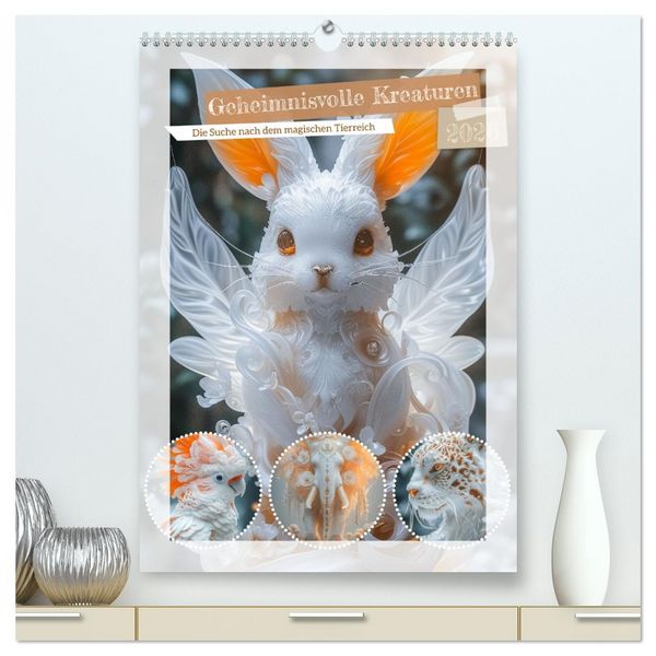 Produktbild: Geheimnisvolle Kreaturen (hochwertiger Premium Wandkalender 2026 DIN A2 hoch), Kunstdruck in Hochglanz
