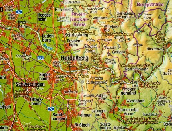 Produktbild: Markgraf, A: Reliefpostkarte Heidelberg