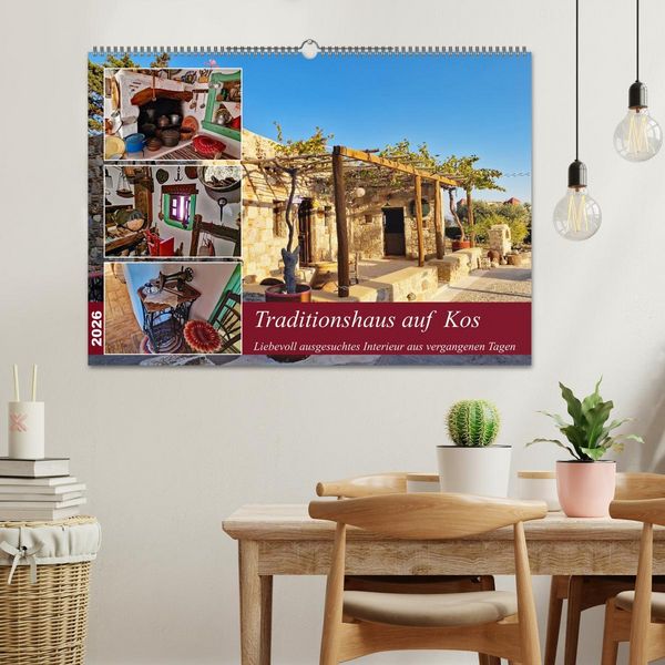Produktbild: Traditionshaus auf Kos (Wandkalender 2026 DIN A2 quer), CALVENDO Monatskalender
