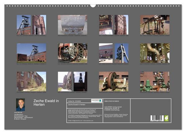 Produktbild: Zeche Ewald in Herten (Wandkalender 2026 DIN A2 quer), CALVENDO Monatskalender