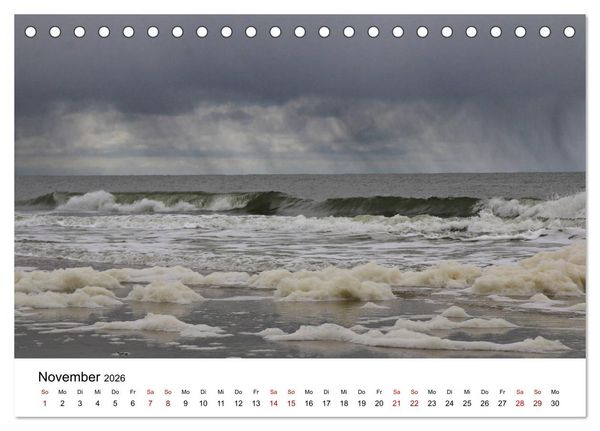 Produktbild: Insel Amrum - Ein Juwel unterm norddeutschen Himmel (Tischkalender 2026 DIN A5 quer), CALVENDO Monatskalender