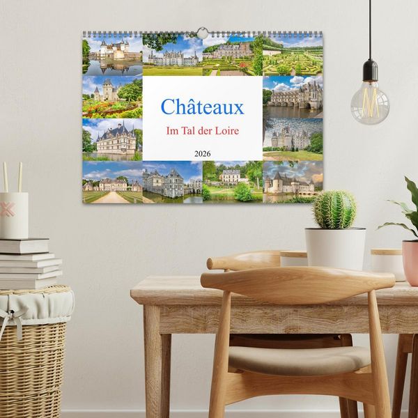 Produktbild: Ch&acirc;teaux. Im Tal der Loire (Wandkalender 2026 DIN A3 quer), CALVENDO Monatskalender