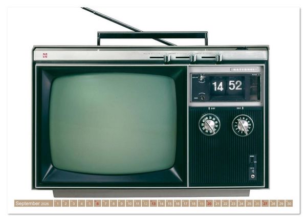 Produktbild: Fernseher der 1950er bis 70er Jahre: In die R&ouml;hre geguckt (hochwertiger Premium Wandkalender 2026 DIN A2 quer), Kunstdruck in Hochglanz