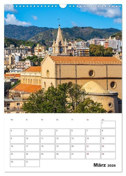 Produktbild: Messina - Reiseplaner (Wandkalender 2026 DIN A3 hoch), CALVENDO Monatskalender