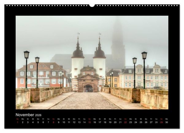 Produktbild: Heidelberg Views - Heidelberger Ansichten (Wandkalender 2026 DIN A2 quer), CALVENDO Monatskalender