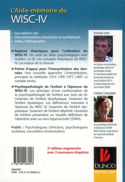 Produktbild: L'Aide-Memoire du Wisc-Iv en 24 Notions (2e Edition)