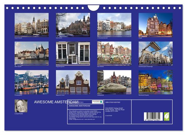 Produktbild: AWESOME AMSTERDAM (Wall Calendar 2026 DIN A4 landscape), CALVENDO 12 Month Wall Calendar