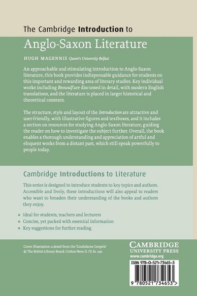 Produktbild: The Cambridge Introduction to Anglo-Saxon Literature