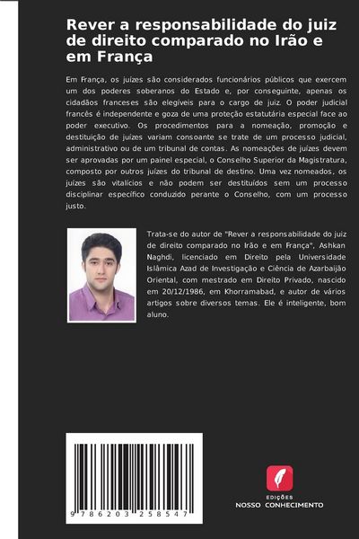Produktbild: Rever a responsabilidade do juiz de direito comparado no Ir&atilde;o e em Fran&ccedil;a