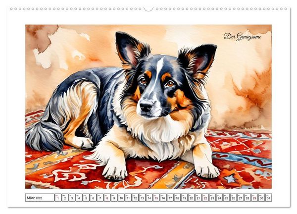 Produktbild: Hundetr&auml;ume (Wandkalender 2026 DIN A2 quer), CALVENDO Monatskalender