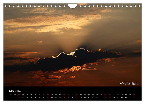Produktbild: Wolken-Kunstwerke (Wandkalender 2026 DIN A4 quer), CALVENDO Monatskalender