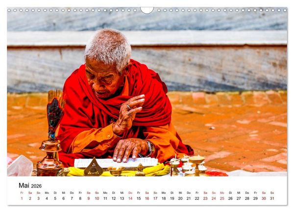 Produktbild: Impressionen aus Kathmandu (Wandkalender 2026 DIN A3 quer), CALVENDO Monatskalender