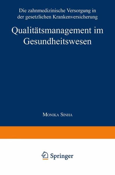 Produktbild: Qualit&auml;tsmanagement im Gesundheitswesen