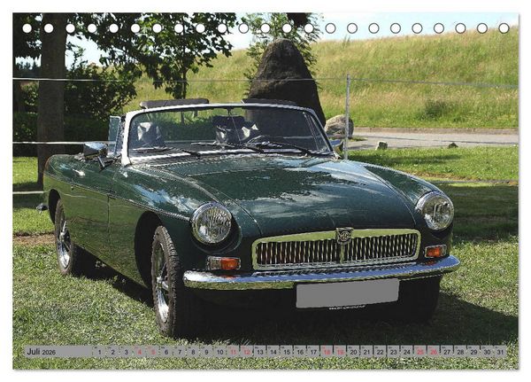 Produktbild: Oben ohne Oldtimer (Tischkalender 2026 DIN A5 quer), CALVENDO Monatskalender