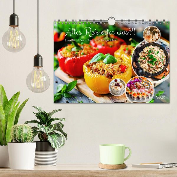 Produktbild: Alles Reis oder was?! - Ideen f&uuml;r s&uuml;&szlig;e und herzhafte Reisgerichte (Wandkalender 2026 DIN A4 quer), CALVENDO Monatskalender