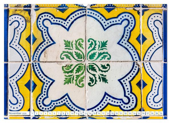 Produktbild: Fliesen von Lissabon (Wandkalender 2026 DIN A2 quer), CALVENDO Monatskalender