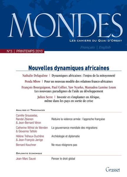 Produktbild: Mondes n&deg;3 - Les cahiers du Quai d'Orsay