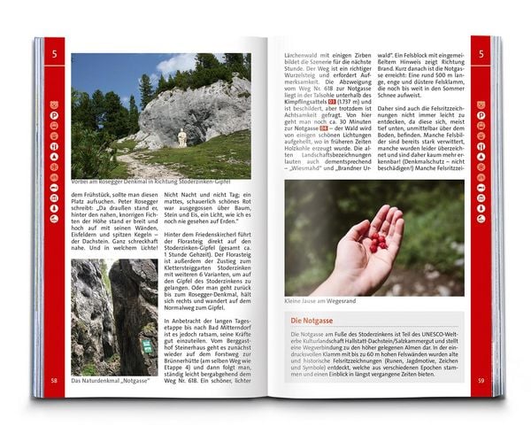 Produktbild: KOMPASS Wanderf&uuml;hrer Dachstein-Rundwanderweg, 8 Etappen mit Extra-Tourenkarte