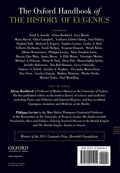 Produktbild: Oxford Handbook of the History of Eugenics
