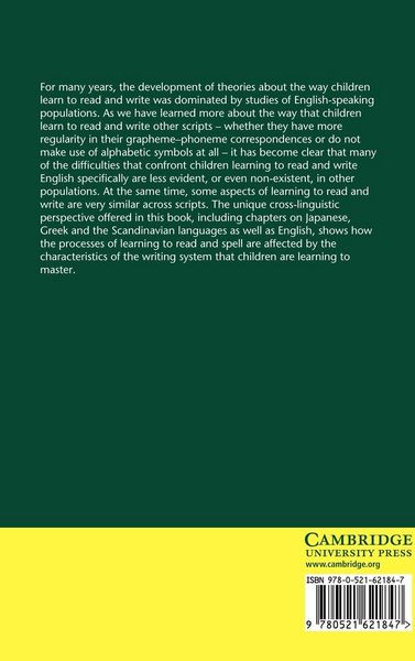 Produktbild: Learning to Read and Write