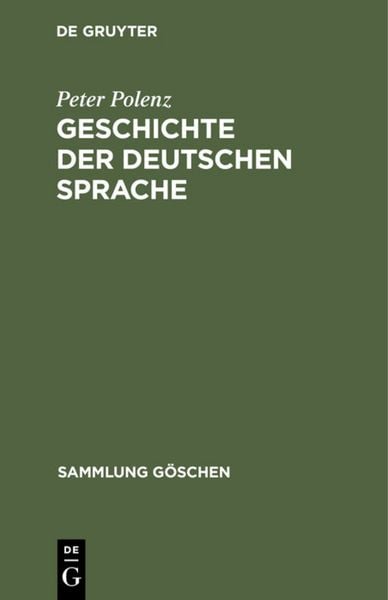 Produktbild: Geschichte der deutschen Sprache