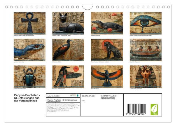 Produktbild: Papyrus-Propheten - KI-Enth&uuml;llungen aus der Vergangenheit (Wandkalender 2026 DIN A4 quer), CALVENDO Monatskalender