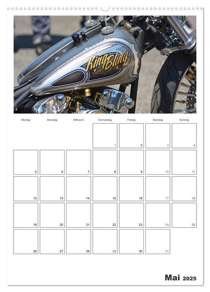 Produktbild: Best of Harley-Davidson Custom-Style 2025 (hochwertiger Premium Wandkalender 2025 DIN A2 hoch), Kunstdruck in Hochglanz