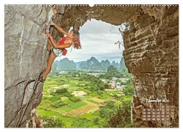 Produktbild: Bouldern: Klettern extrem (Wandkalender 2026 DIN A2 quer), CALVENDO Monatskalender