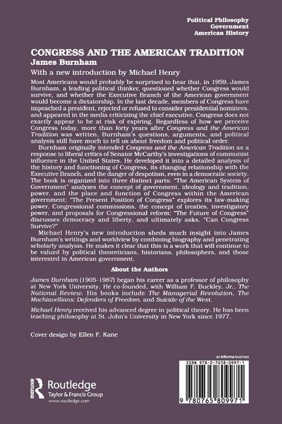Produktbild: Congress and the American Tradition