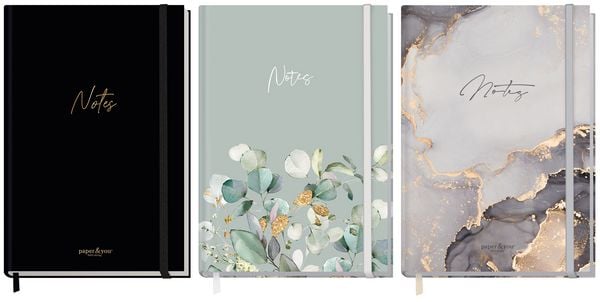 Produktbild: Paper&you Notizbuch kariert A5+